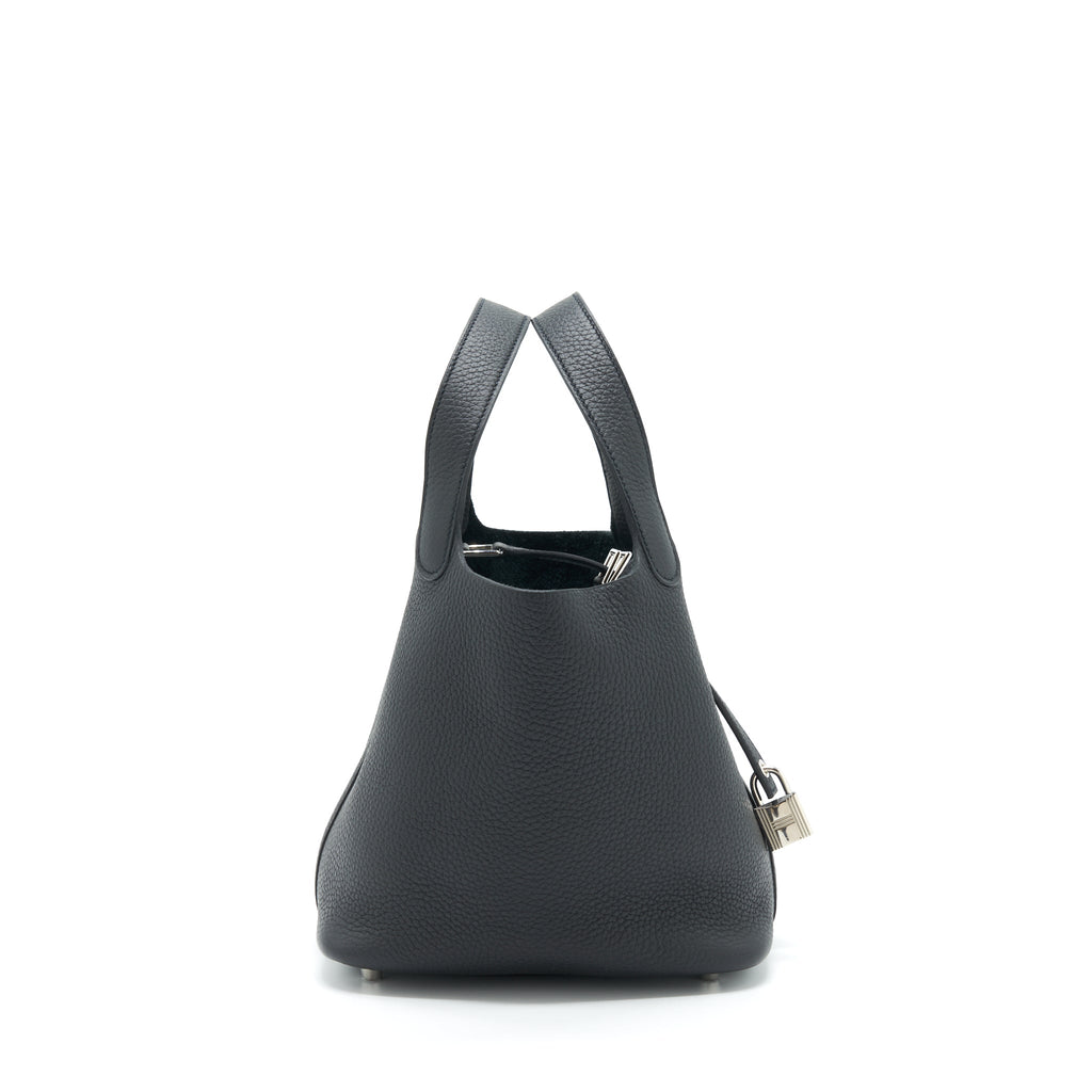 Hermes Picotin 18 Lock Bag Black SHW