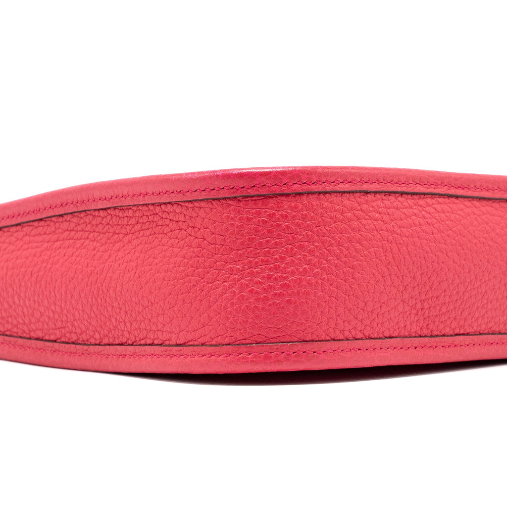 Hermes Mini Evelyne clemence rose extreme SHW