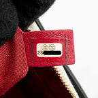 CHANEL SMALL GABRIELLE HOBO BAG AGED CALFSKIN WHITE/BLACK MULTICOLOUR HARDWARE