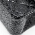 CHANEL MEDIUM CLASSIC DOUBLE FLAP BAG CAVIAR BLACK GHW
