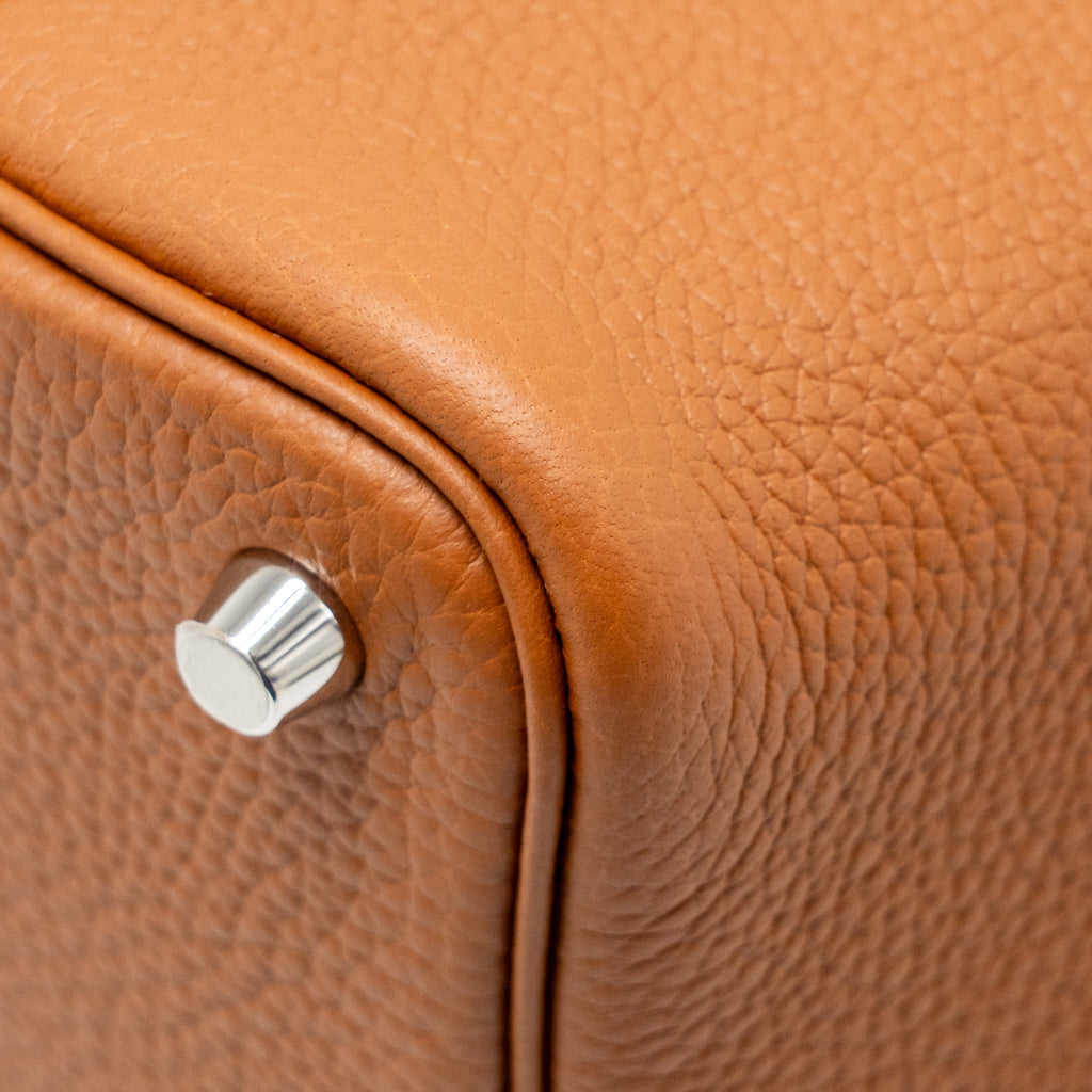 Hermes Picotin 18 Lock Bag Clemence Gold SHW