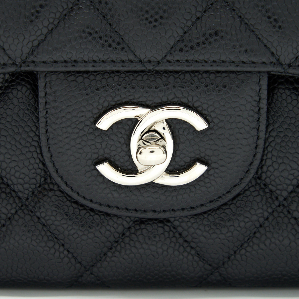 CHANEL CAVIER CLASSIC MAXI SINGLE FLAP BAG BLACK SHW