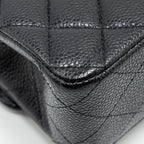 CHANEL MEDIUM CLASSIC DOUBLE FLAP BAG CAVIAR BLACK GHW