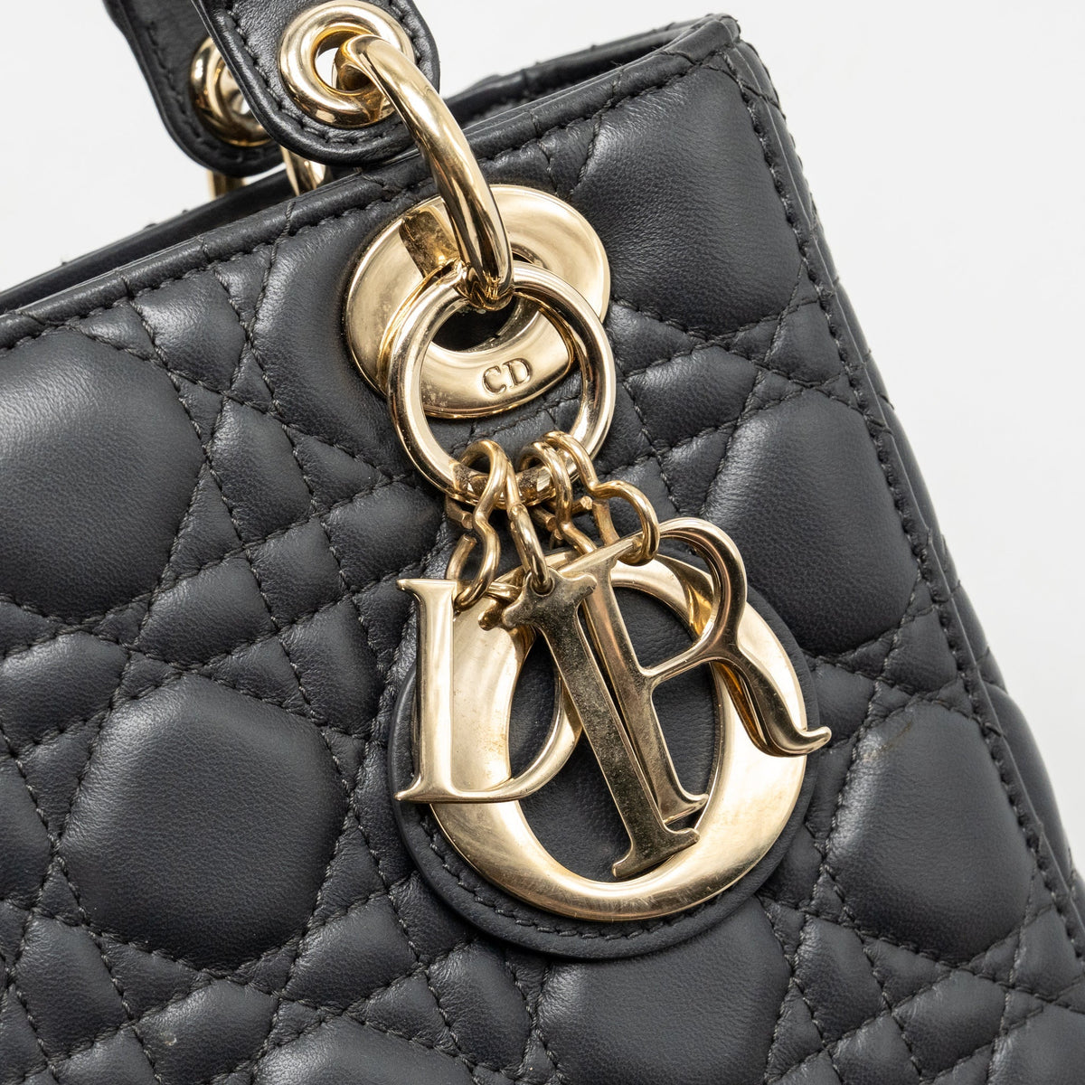 Dior Small My ABCDior lambskin dark grey LGHW
