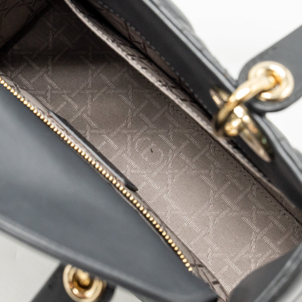 Dior Small My ABCDior lambskin dark grey LGHW