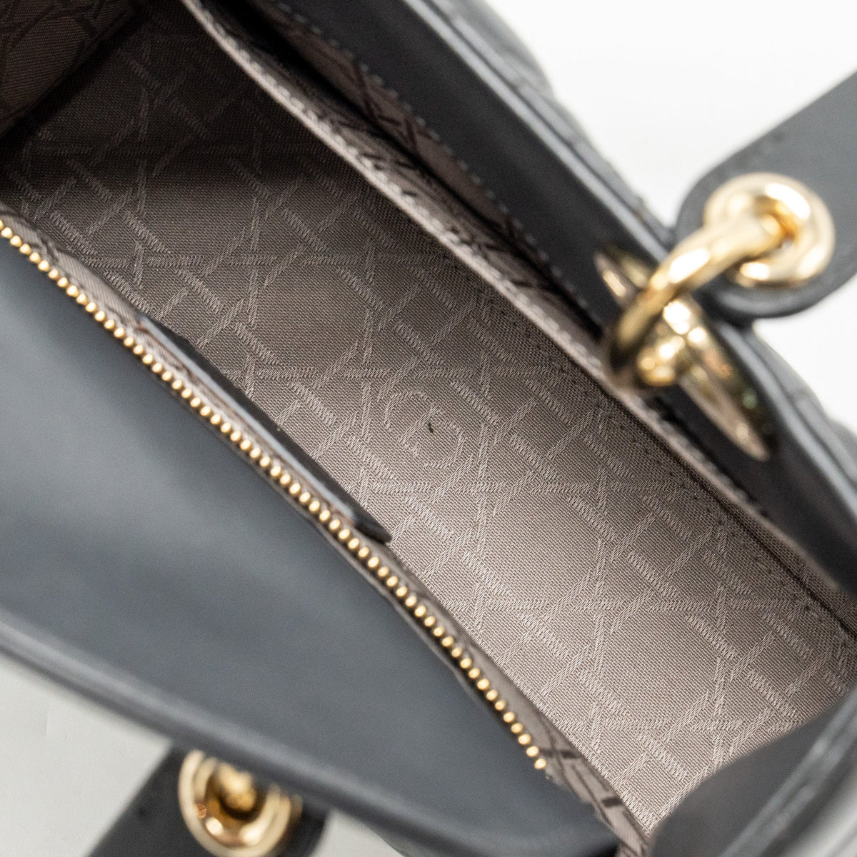 Dior Small My ABCDior lambskin dark grey LGHW