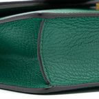 GUCCI DIONYSUS GG CALFSKIN GREEN RUTHENIUM HARDWARE