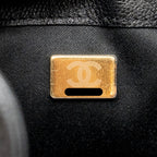 CHANEL 25 SMALL HANDBAG GRAINED CALFSKIN BLACK GHW (MICROCHIP)