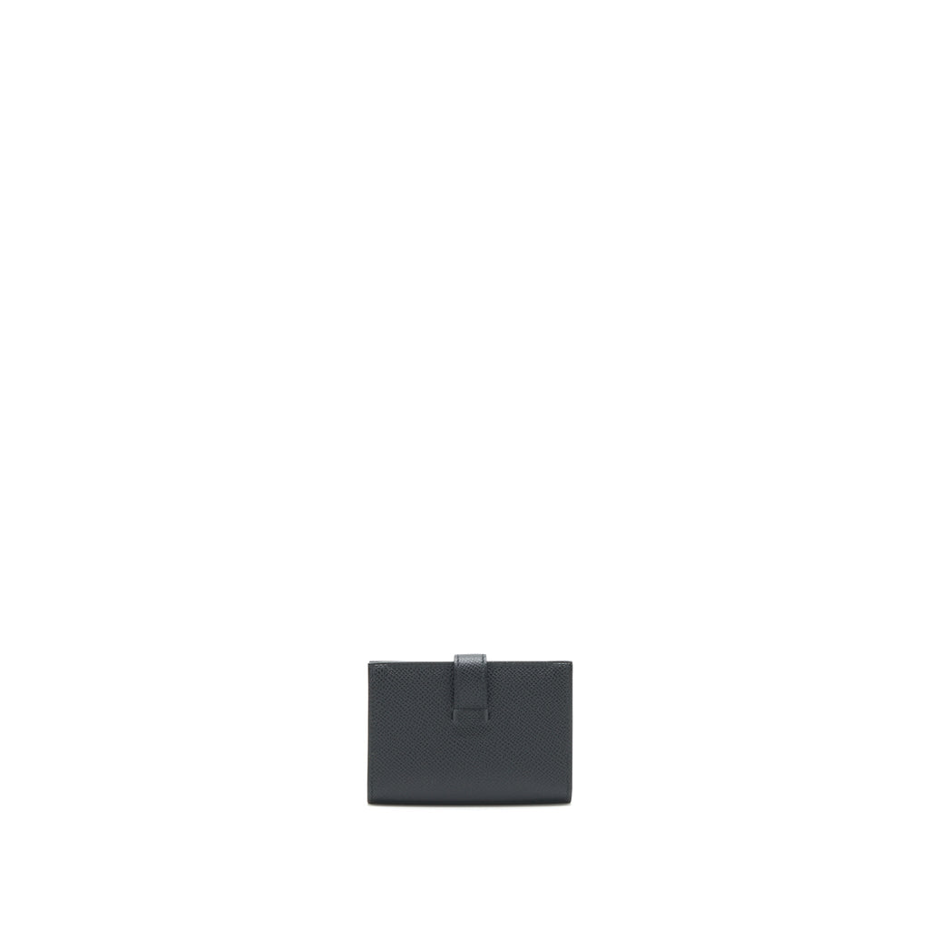 Hermes Bearn Card holder Epsom So black With Black Hardware
