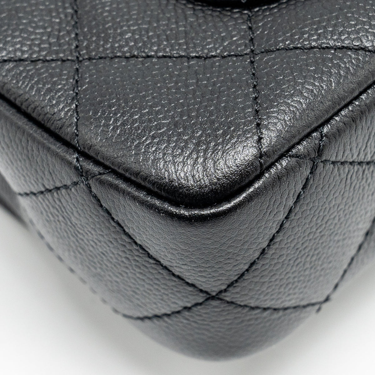CHANEL COCO LOVE MINI FLAP BAG ADJUSTABLE CHAIN CAVIAR BLACK GHW (MICROCHIP)