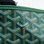GOYARD SAINT LOUIS PM TOTE BAG GOYARDINE CANVAS GREEN SHW
