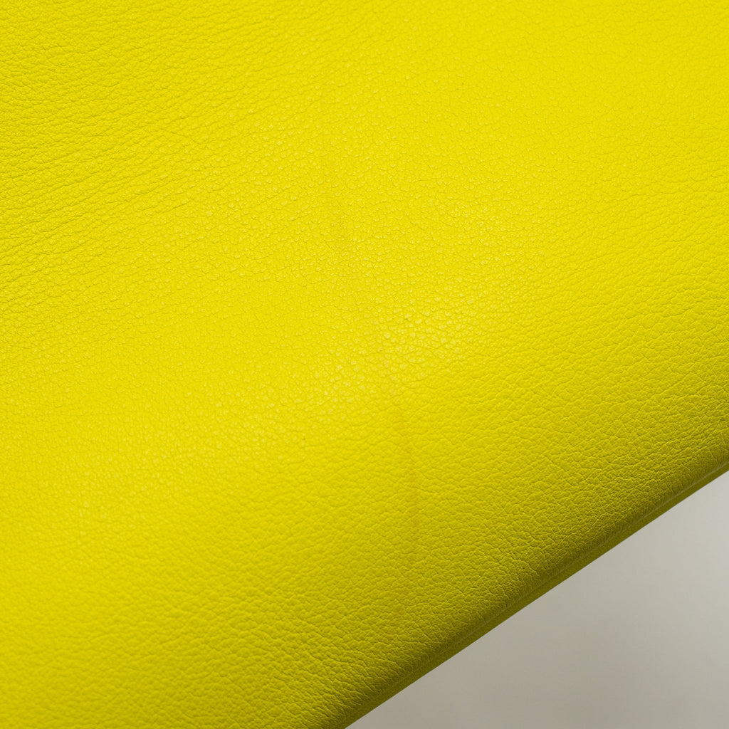 Dior mini Diorissimo bag calfskin yellow/blue SHW