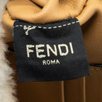 FENDI MINI BAGUETTE SHEEPSKIN BEIGE/ WHITE GHW