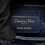 DIOR SMALL MY ABC LADY DIOR LAMBSKIN NAVY LGHW
