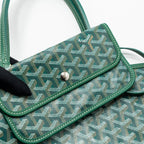 GOYARD SAINT LOUIS PM TOTE BAG GOYARDINE CANVAS GREEN SHW