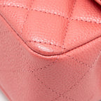 CHANEL MINI RECTANGULAR FLAP BAG CAVIAR PINK GHW