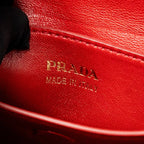 Prada double Saffiano bag leather black GHW