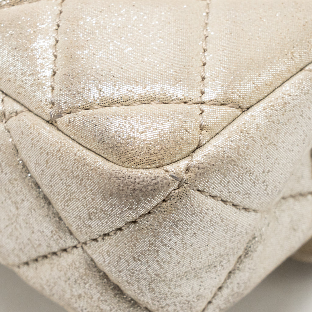Chanel Mini 2.55 Reissue Roll Clutch Iridescent Calfskin Light Gold SHW