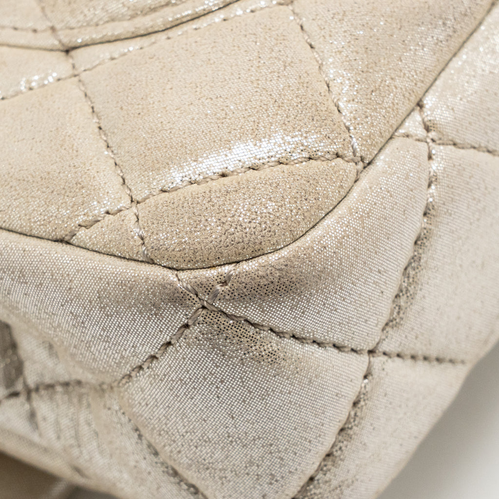 Chanel Mini 2.55 Reissue Roll Clutch Iridescent Calfskin Light Gold SHW
