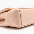 Chanel 24C Detailed CC Strap Handle Flap Bag Lambskin Light Pink GHW (Microchip)