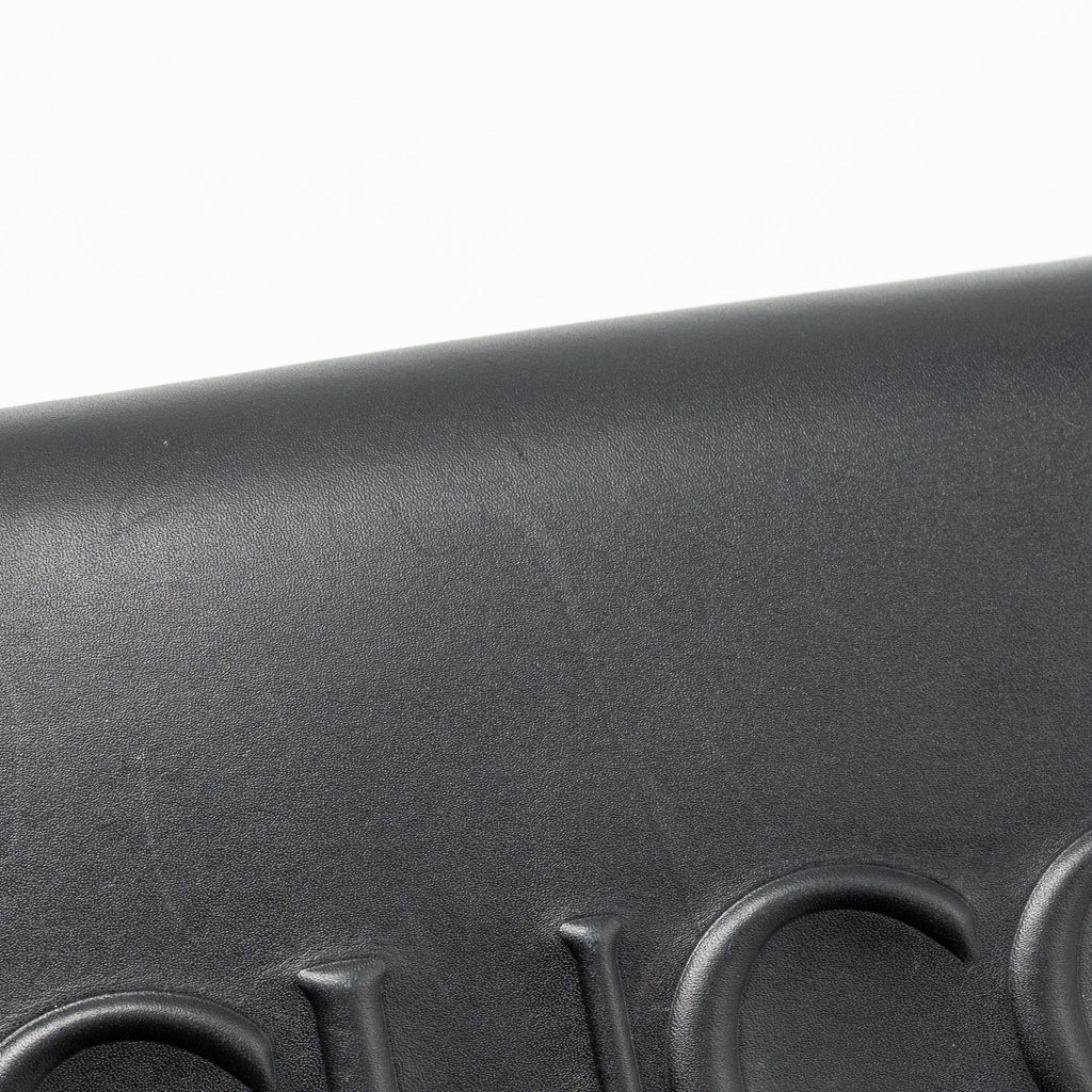 GUCCI FLAP WALLET ON CHAIN CALFSKIN BLACK SHW