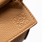 LOEWE MINI PUZZLE BAG SOFT GRAINED CALFSKIN TOFFEE GHW