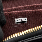 CHANEL ZIPPER CARD HOLDER CAVIAR BLACK GHW(MICROCHIP)