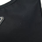 PRADA NYLON MINI TESSUTO SHOULDER BAG BLACK SHW