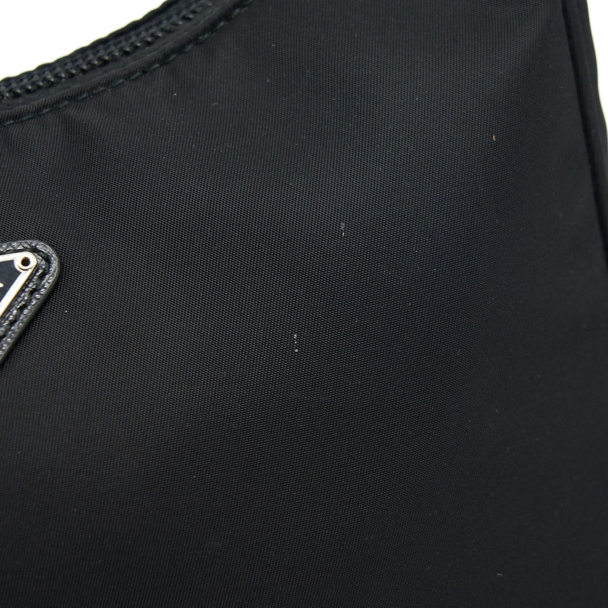 PRADA NYLON MINI TESSUTO SHOULDER BAG BLACK SHW
