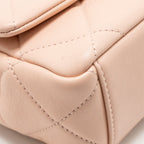 Chanel 24C Detailed CC Strap Handle Flap Bag Lambskin Light Pink GHW (Microchip)