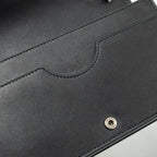 GUCCI FLAP WALLET ON CHAIN CALFSKIN BLACK SHW