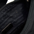 PRADA NYLON MINI TESSUTO SHOULDER BAG BLACK SHW