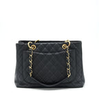 CHANEL GRAND SHOPPING TOTE BAG CAVIAR BLACK GHW