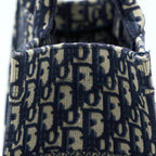 DIOR MEDIUM BOOK TOTE OBLIQUE EMBROIDERY BLUE