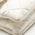 Chanel 23B GOLD PILLAR ADJUSTMENT CHAIN FLAP BAG Lambskin White GHW (Micorchip)