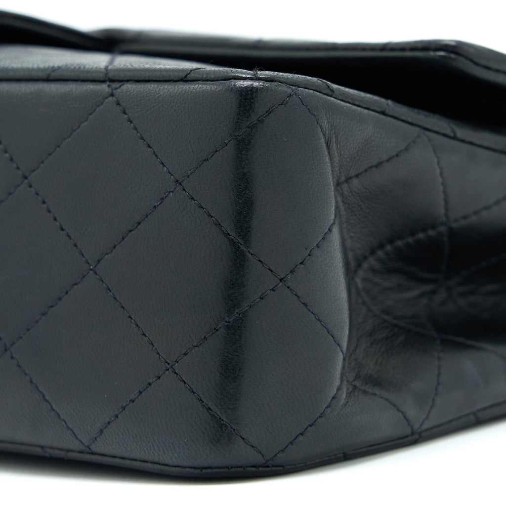 CHANEL VINTAGE FLAP BAG LAMBSKIN BLACK GHW