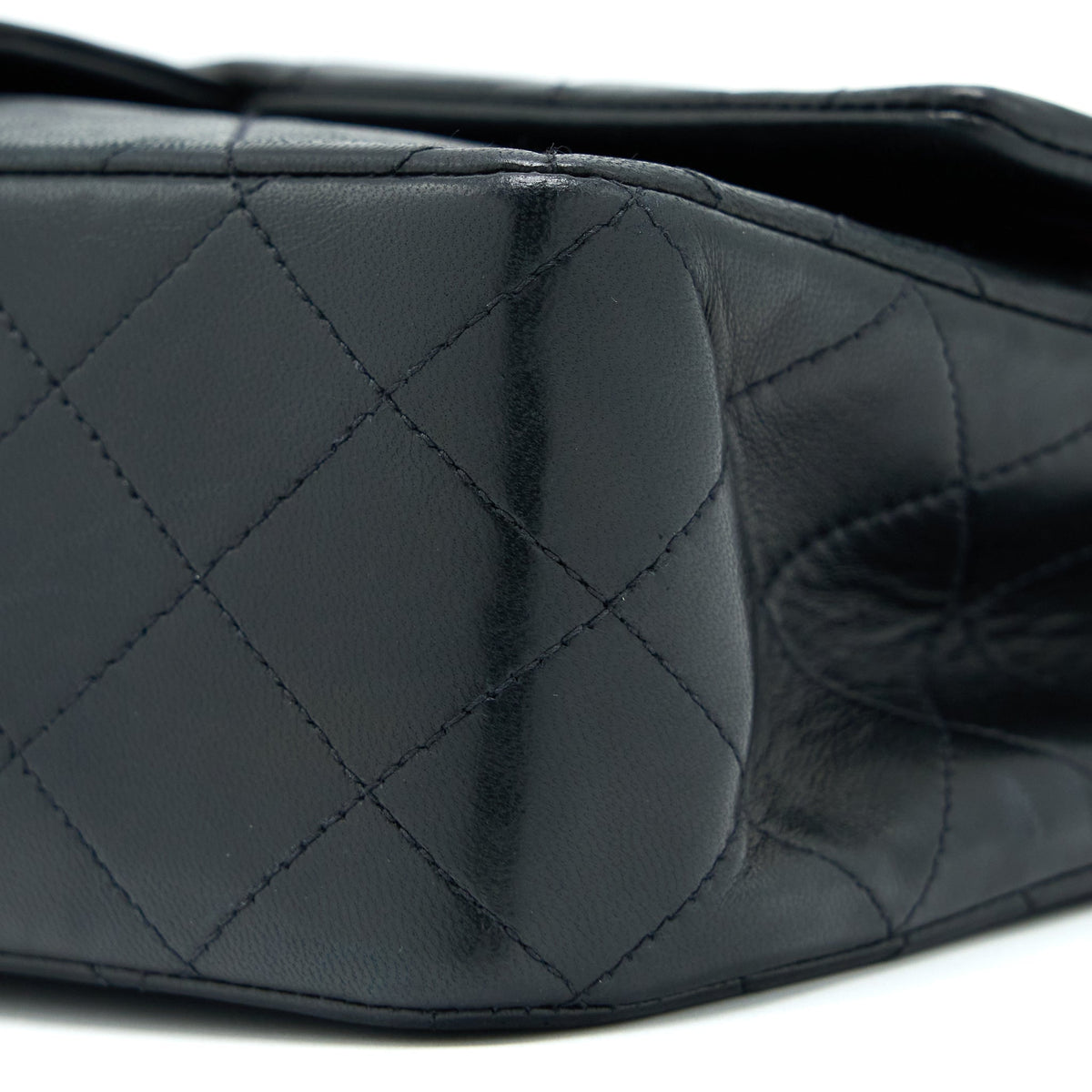 CHANEL VINTAGE FLAP BAG LAMBSKIN BLACK GHW