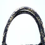 DIOR MEDIUM BOOK TOTE OBLIQUE EMBROIDERY BLUE