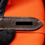 Hermes the grooming bag canvas bleu navy/feu SHW
