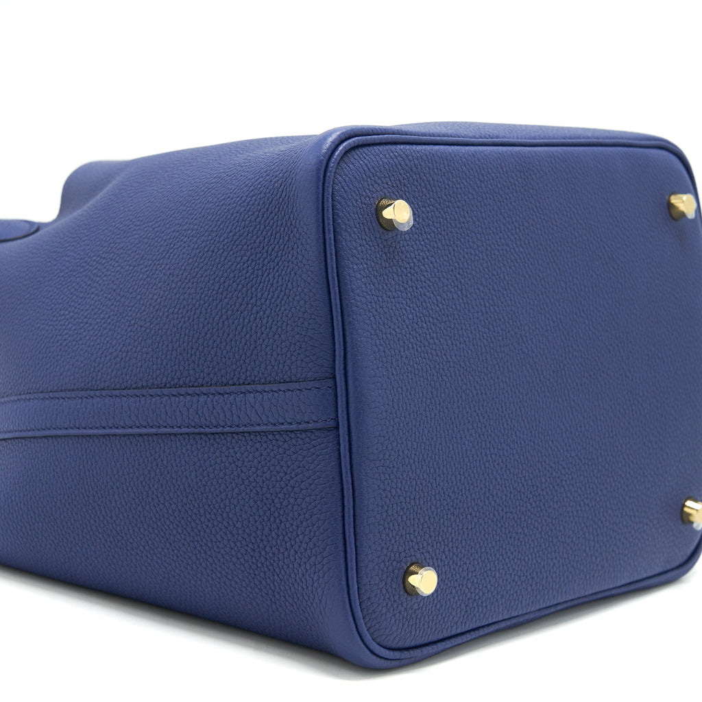 Hermes picotin 22 Lock bag Taurillon Maurice blue Saphir GHW