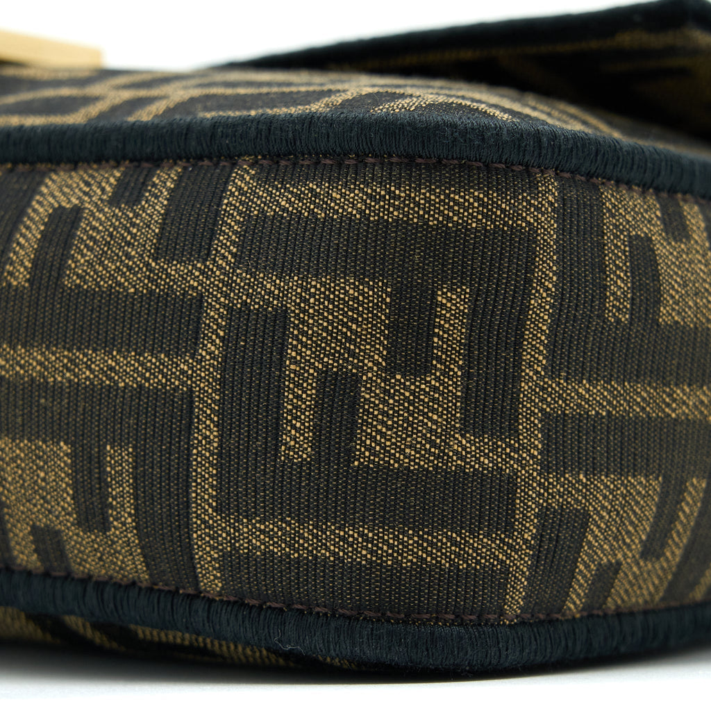 FENDI BAGUETTE SHOULDER BAG CANVAS GHW