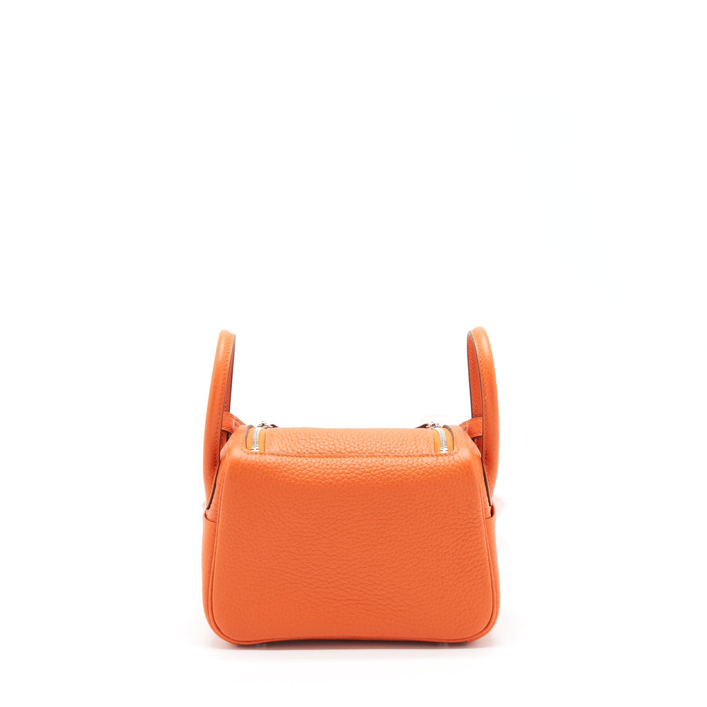 Hermes Mini Lindy Clemence 9J Feu SHW