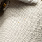 PRADA SMALL SAFFIANO CUIR TOTE BAG CALFSKIN WHITE/YELLOW GHW
