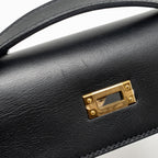 Hermes Kelly Pochette Swift Black GHW