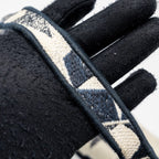 DIOR SADDLE BAG CANVAS LIMITED PRINT DARK BLUE / WHITE GHW
