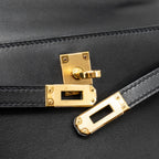 Hermes Kelly Pochette Swift Black GHW