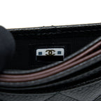 CHANEL CLASS QUILTED CARD HOLDER CAVIAR BLACK GHW