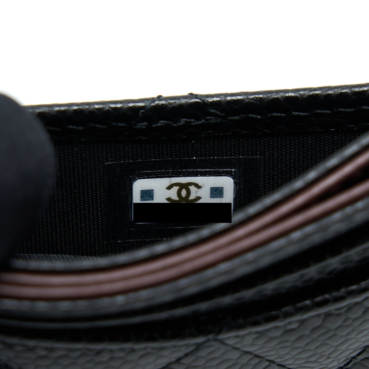 CHANEL CLASS QUILTED CARD HOLDER CAVIAR BLACK GHW