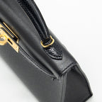 HERMES MINI KELLY II MADAME/LIZARD TOUCH BLACK GHW