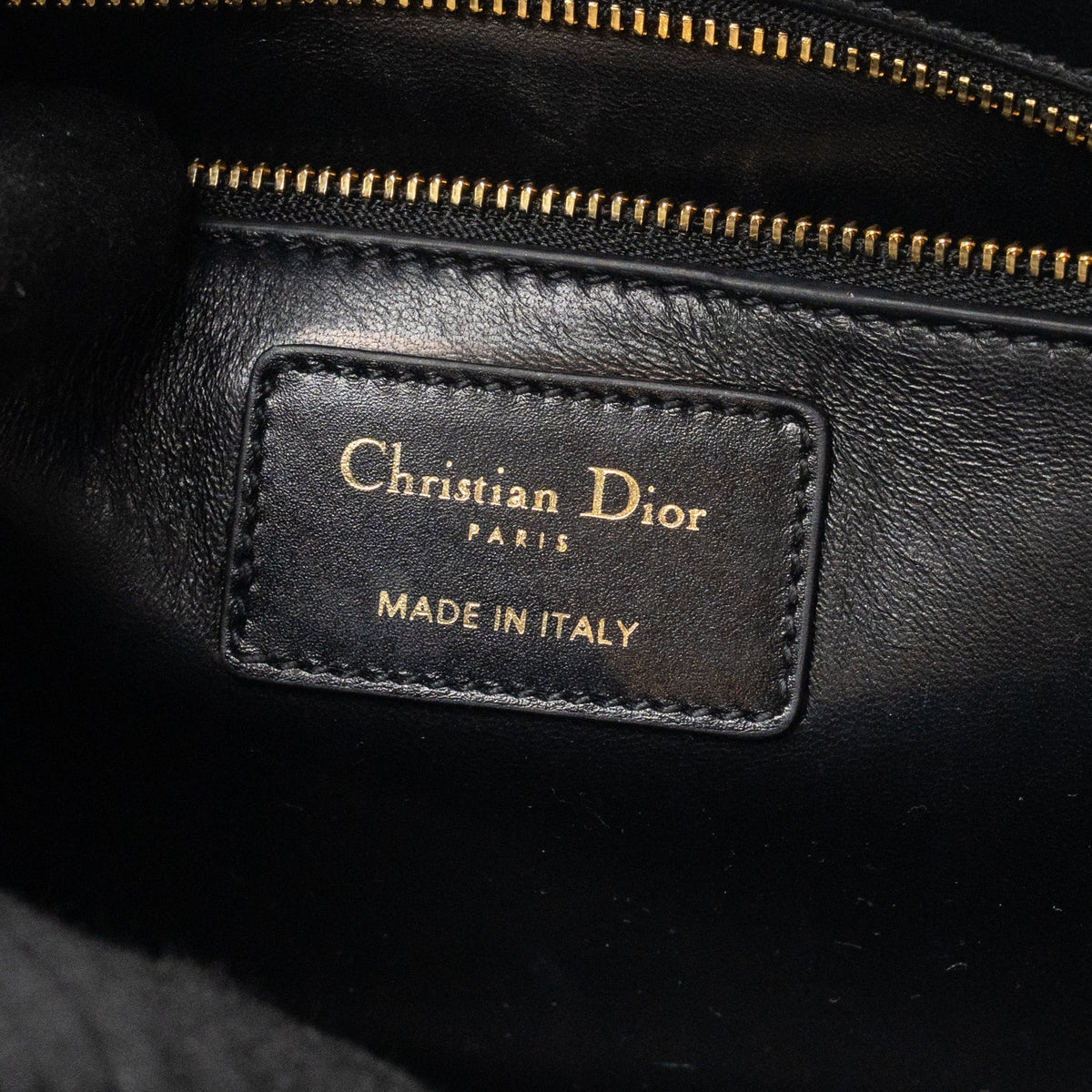 DIOR MEDIUM 30 MONTAIGNE FLAP BAG CALFSKIN BLACK GHW